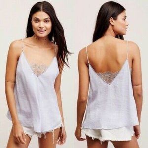 Free People Deep V Lace Bandeau Cami Tank